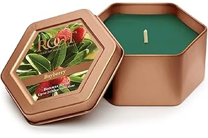 Root Candles Honeycomb Traveler Scented Beeswax Blend Candle, Bayberry 4 Ounce