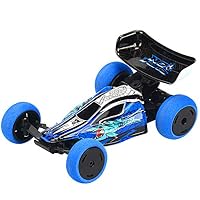 Excursion Toys Traxass RC Car 1/32 4WD Mini Remote Control Vehicle 2.4Ghz Electric Buggy Off-Road Truck for Kids Outdoor Game Racing (Blue)