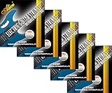 5 Packs Full Set Replacement Alice A5501 Standard Tension (010-046) Double Ball-End Steel Nickel Electric Guitar Strings For Headless Electric Guitar