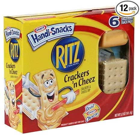 Handi-snacks cheez 'n crackers Cheese dip: whey, whey protein concentrate, cheddar Cheese (Milk, Cheese cultures, salt, enzymes (044000012526)