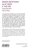 Image de Histoire de la France au XXe siecle 2 - 1930-1958