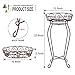 Yimobra Tall Plant Stand Metal Flower Pot Holder Large Rustproof Iron Garden Container Heavy Duty Rack for Planter High Supports Indoor Outdoor 12.5 X 23.6 Inches Bronze, Brownthumb 3