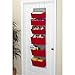Household Essentials 2169-1 Over-the- Over-the-Door Organizer, Red