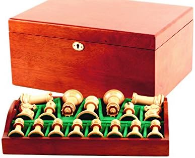 Chess set - 1855 Edition 4" in a Mahogany Casket