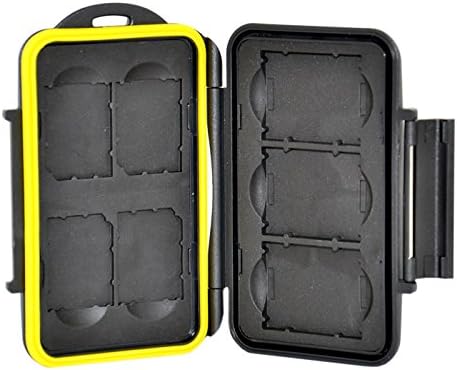CAAAAC Water-Resistant Holder Storage Memory Card Case for 4SD 3 XQD Cards (Black)