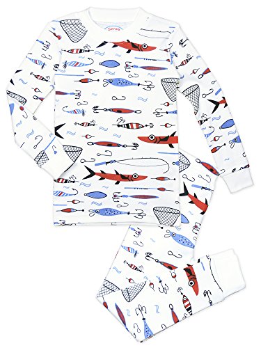 Sara's Prints 100% Cotton Long John Pajamas