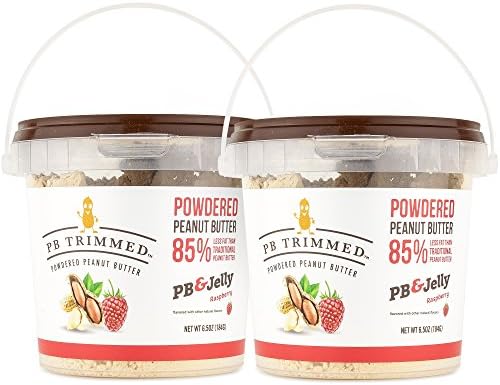PB Trimmed Powder Peanut Butter 6.5 oz Container (2-Pack) PB &amp; Jelly
