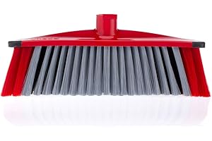 Vileda 3Action Broom Head Replacement Broom Head with Innovative Three-Bristle Technology Pack of 1