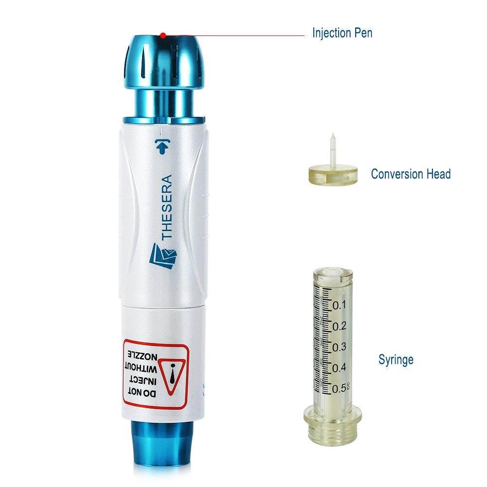 Professional noninvasive needlefree injection pen with hyaluronic