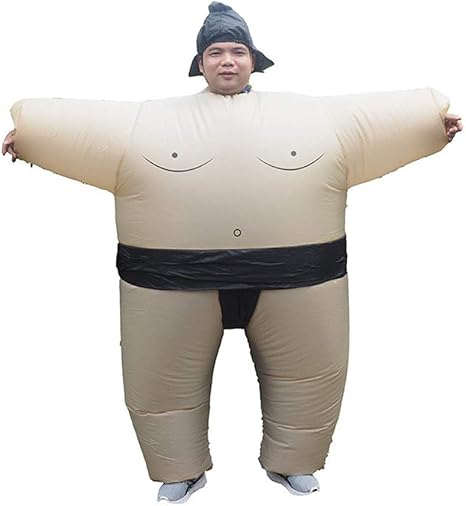 Amazon Co Jp 男性女性インフレータブル相撲コスプレ衣装レスリング脂肪スーツ面白い服ハロウィン仮装家族活動パフォーマンス小道具 ホビー