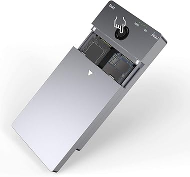 Rocketek - Carcasa para SSD M.2 PCIe NVME SSD, USB tipo C 3.1 Gen2, carcasa de