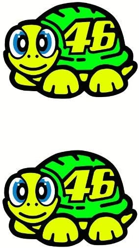 Rossi Sticker Fluorescent Yellow 2019 Turtle Vinyl.