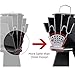 Heat Powered Stove Fan with Magnetic Thermometer 4 Blade Aluminium Silent Eco-friendly for Wood Log Burner Stoves