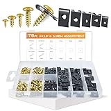 OTUAYAUTO 170PCS Car U Clip with Screw Assortment