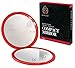 NATRULAX Superior Quality Dual Sided 10 x & 1 x Magnifying Compact Mirrors - 4 Inch Diameter-Ideal For Makeup & Eyebrow Removal -Perfect For Purses & Travel - Excellent Gift.