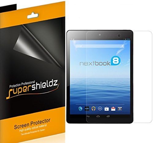 [3-Pack] Supershieldz- High Definition Clear Screen Protector For Nextbook 8 7.85'' Tablet NX785QC8G Quad Core (2014 Release) + Lifetime Replacements Warranty [3-PACK] - Retail Packaging