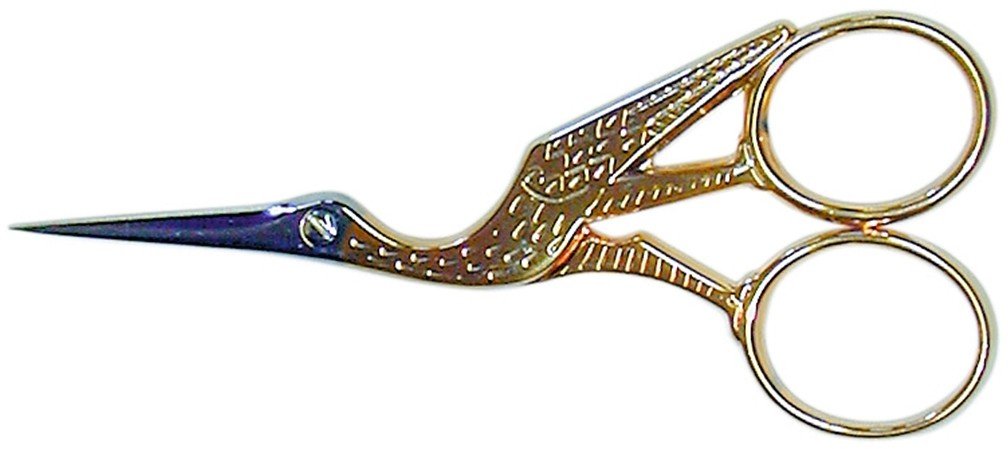 Locau 3015.d9 Shape Stork Scissors 9 cm Stainless Steel Golden Gold/Beige