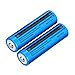 Lightbole 2PCS Li-ion Rechargeable 18650 Batteries 5000AMH 3.7V Button Top for Led Flashlight, Toys, Household Appliance