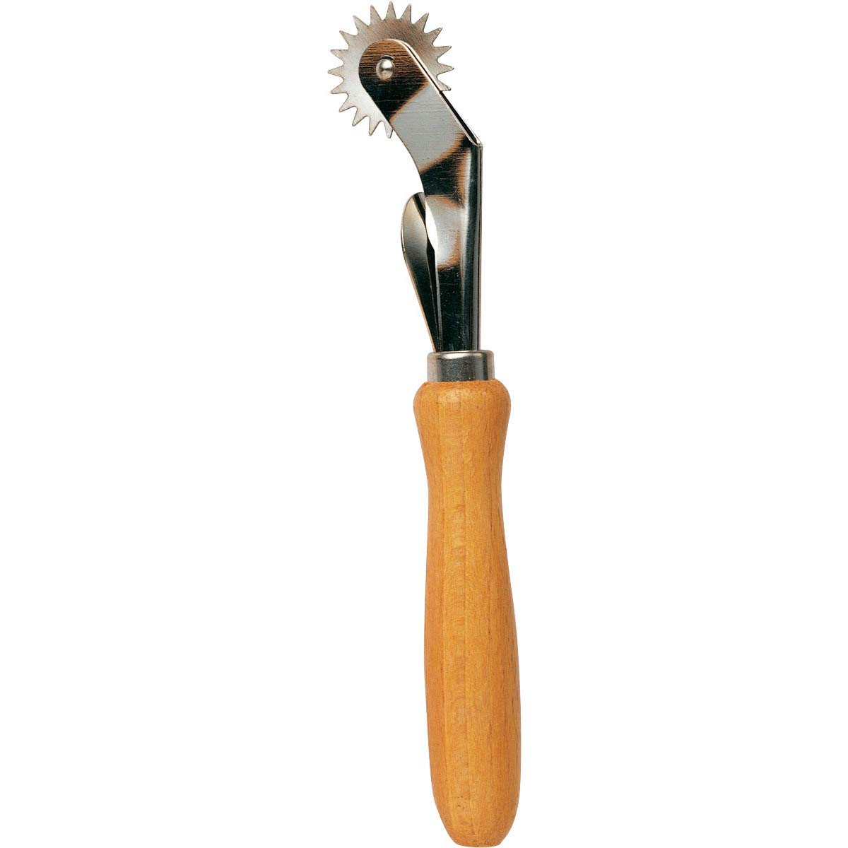 Prym Copier Wooden Handle and Serrated Metal Wheel, Wood, Silver, One Size, 611276