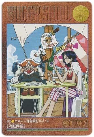 Amazon ワンピース From Tv Animation One Piece ビジュアルアドベンチャー 42 バギー一味冒険記 Vol 14 海賊同盟 トレカ 通販