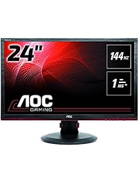 AOC G2460PF 24-Inch Professional Gaming LED Monitor Free Sync,144hz,1ms, Hght Adjust, Spk, VGA DVI HDMI DP USB