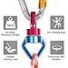 BHMOTORUS Safety Aluminum Alloy Triangular Rotational Device Hanging Climbing Swivel Hook Accessory 30KN 360 Degree Rope Swivel Connector for Climbing Hammock and Swing Setting