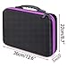 Hipiwe 60 Grids Diamond Painting Storage Case Clear Plastic Diamond Embroidery Box, DIY 5D Diamond Art Craft Accessory Organizer Jewelry Beads Sewing Pills Container Holder (Purple)