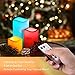 Primacc Flameless Candles LED Battery Operated Lights With 18 Keys Remote Timer