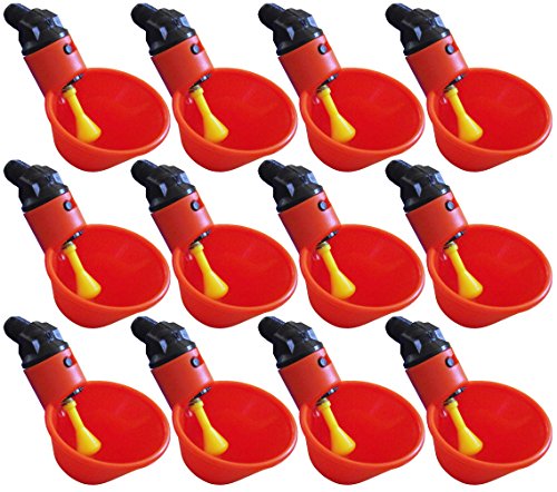 12 Pack Of Automatic Poultry Waterer Chicken Drinker Cups Buy
