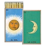HomArt Large Decorative El Sol and La Luna Match Box
