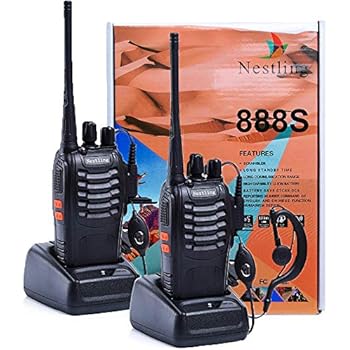 Amazon.com: Nestling Rechargeable Long Range Walkie Talkies 2pcs in One