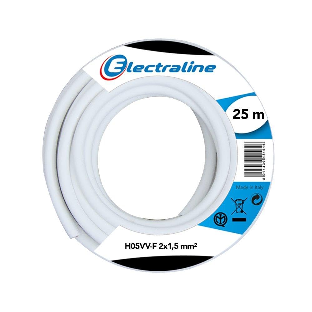 Electraline 20607038J Cable 25 m White