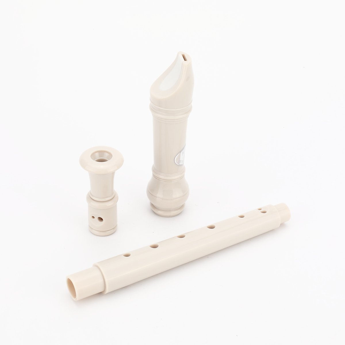 8Bees Soprano Recorder Descant Recorder Basic Musical Instrument for School (White)