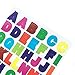 Kenkio 20 Sheets A to Z Assorted colors Letter Stickers Cardstock Stickers Alphabet Stickers