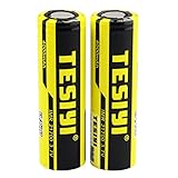 TESIYI 2PCS Super Max 21700 Battery 40A 4000mAh 3.7V IMR Li-ion Rechargeable Protected High Drain Batteries, Flat Top