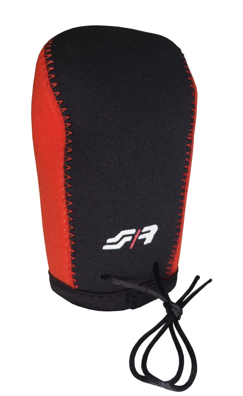 SIMONI RACING GKCR Universal Cover for Lever Knobs, Black/Red