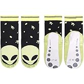 European Boys Non Skid Slipper Socks Leather Sole Moccasin (2T-7T)