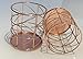 Set of 2, Round Iron Wire Metal Pen/Pencil Holder, Perfect for Stationary Makeup Organizer Holder for Office, School, Home, Rose Gold - by HK Creations