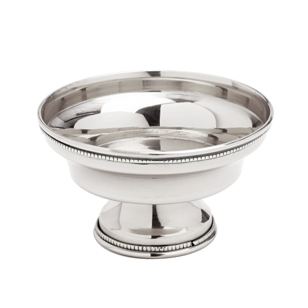 NKlaus Incense burner incense burner diameter 10cm nickel silver 7541