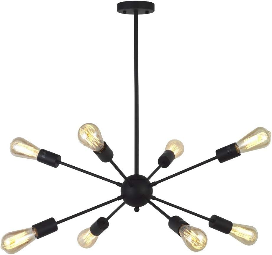 KOONTING Retro Vintage Industrial Semi-Flush Mount Ceiling Light, Mini Painting Metal Pendant Light Fixture for Hallway, Aisle [Energy Class A++]