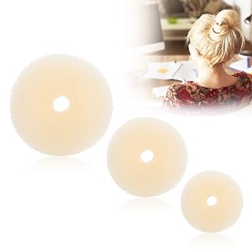 Amazon Com Donut For Bun Hair Styling Tool 3pcs Hair Donuts