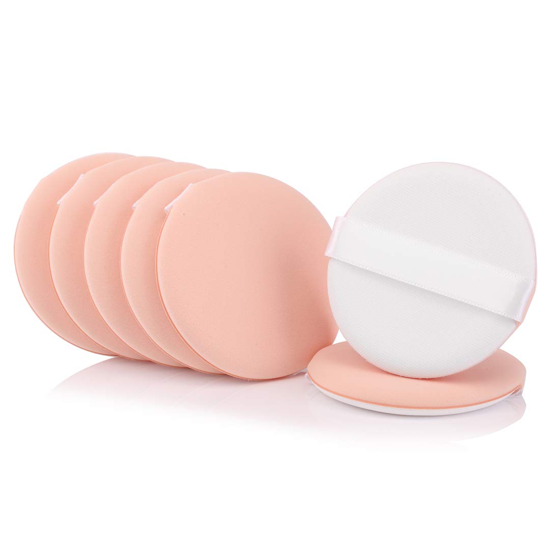 10/20 pack Ultra-Soft Makeup Foundation Sponge Air Cushion Powder Puff for Applying BB Cream, Liquid Cream, Shading Loose Powder (10pack fleshcolor)