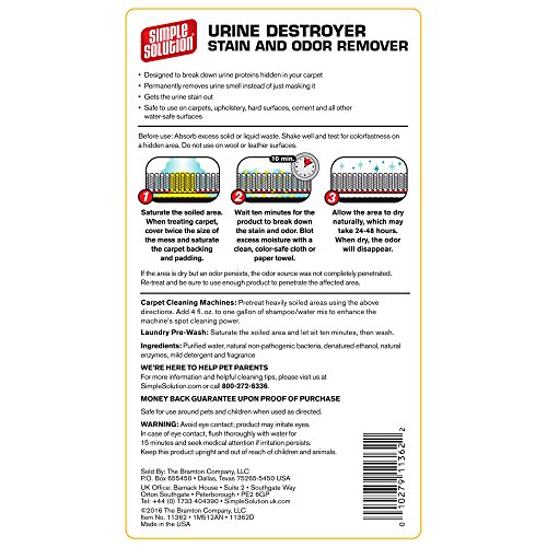 Simple Solution Pet Urine Destroyer, 32 oz, USA Made