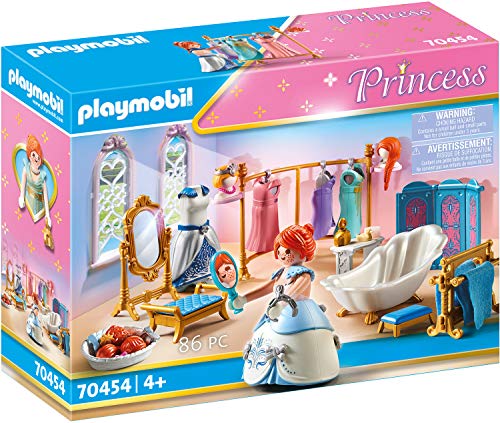 PLAYMOBIL Princess 70454 Ankleidezimmer mit Badewanne, Ab 4 Jahren