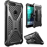 Google Pixel XL Case, i-Blason Transformer [Kickstand] Google Pixel XL 5.5 inch 2016 Release [Heavy Duty] [Dual Layer] Combo Holster Cover case with [Locking Belt Swivel Clip] (Black)