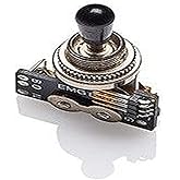 EMG Solderless Toggle Switch with Cables 3 Position Lever Black Knob B289