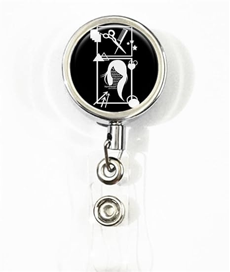 Amazon Com Rhynsky Hair Stylist With Tools Business Id Badge
