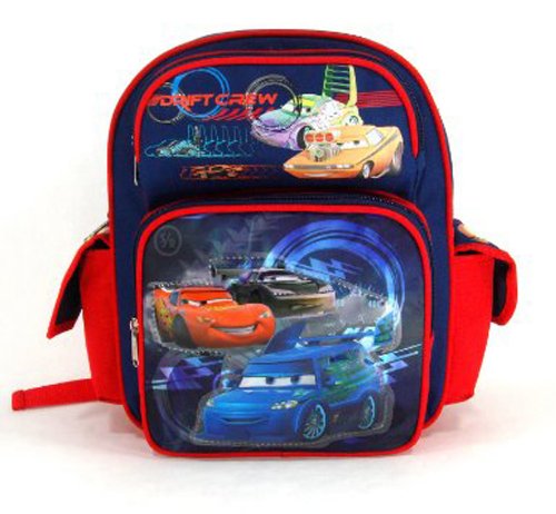 Disney 12in Cars Toddler Backpack - Cars Drift Crew Toddler Red and Blue Backpack