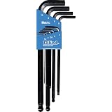 Eklind 13509 Stubby Ball-Hex L-Key Allen Wrench Set – Metric 1.5mm-10mm – 9 Pieces