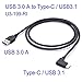 Soondar 3.3ft Right Angle USB 3.1 Type C (USB-C) Male to USB 3.0 Type A Male Connector 10Gbps Sync & Charging Cable for Apple New Macbook 12 Inch, Nokia N1, Tablet, Mobile Phone and Other Type-C